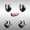 Service Caster 3 Inch 316SS Soft Rubber Wheel Swivel Bolt Hole Caster Brakes SCC, 2PK SCC-SS316BH20S314-SRS-2-TLB-2 - alternate 3